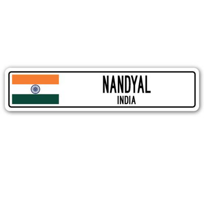Panneau de signalisation en aluminium Nandyal, Inde