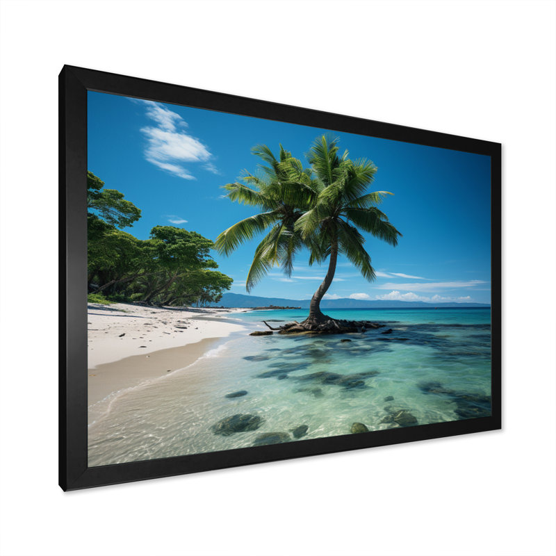 Thailand Tropical Paradise - Nautical & Beach Wall Art Prints, Cadre photo noir, H 16 po x l 32 po x P 1 po