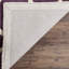 Tapis mauve / ivoire en laine Carolene-19273597