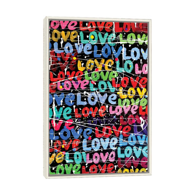 Colorful Love - Wall Art Print - Framed Canvas