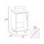 Ensemble de meuble-lavabo simple 18 po avec tablette ouverte et armoire à porte simple Kheng-68166655