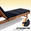 Chaise longue, ensemble de 2 coussins de chaise d'extérieur avec 6 attaches, 72 pouces-1329092122