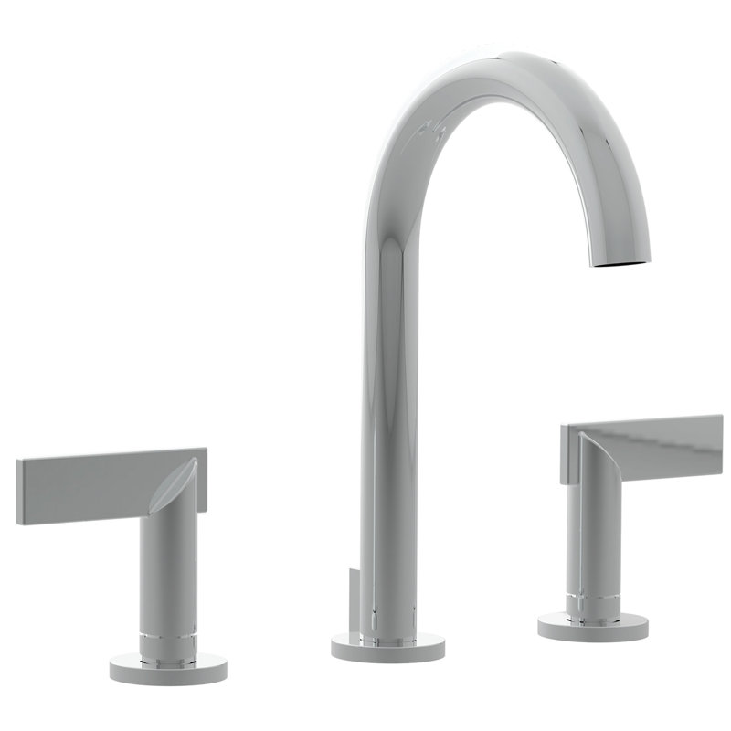 Priya Widespread Bathroom Faucet with Drain Assembly, Polished Nickel