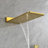 Wall Mounted Waterfall Shower System with Bodysprays-110871760