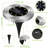 Matte Black Solar Powered Integrated LED Pathway Light Kit