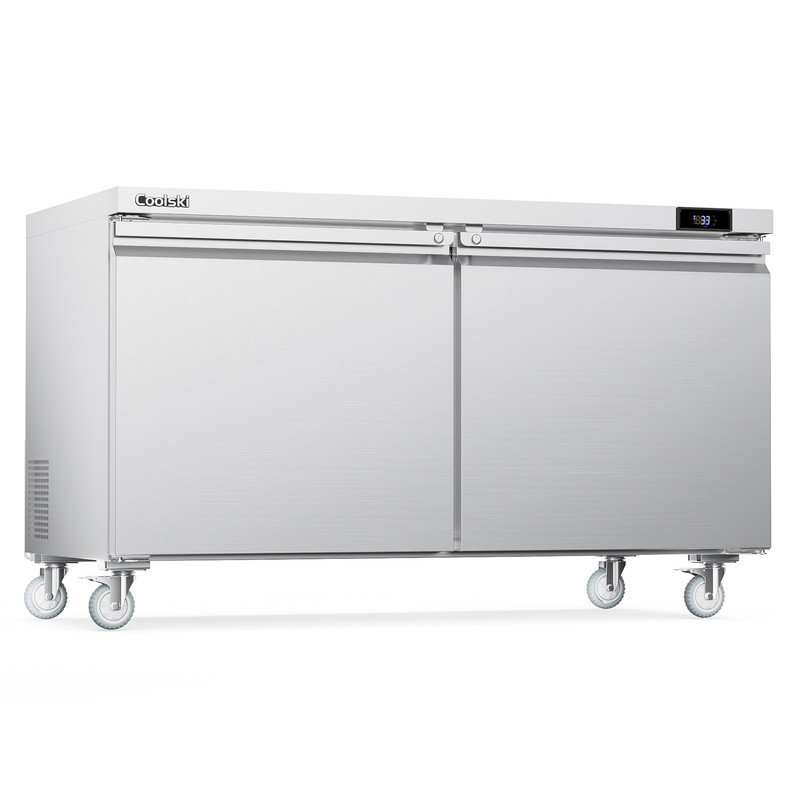 Réfrigérateur commercial sous le comptoir de 60 po 17,6 pieds cubes | Table de préparation pour sandwich et salade - Station de préparation des aliments en acier inoxydable