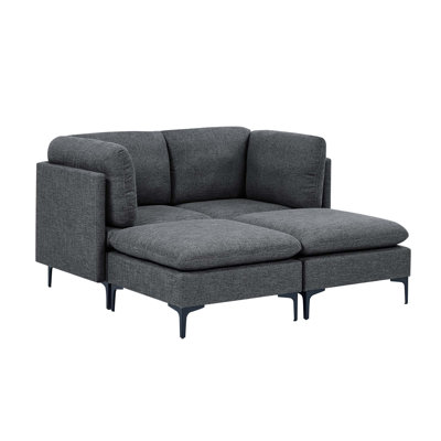 Linen Modular Sectional Sofa with Easy Assembly and Custom Configuration