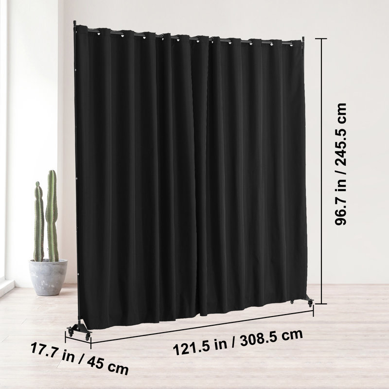 Paravent avec panneau d'intimité, Noir, noir, noir, noir