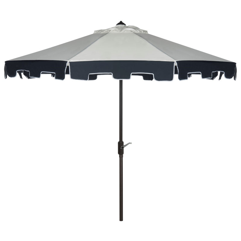 Parasol de marché inclinable 108 po Daisy, Beige / marine