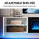 70" Floating Fireplace TV Stand for TVs up to 80", Wall Mounted Media Console with LED Lights