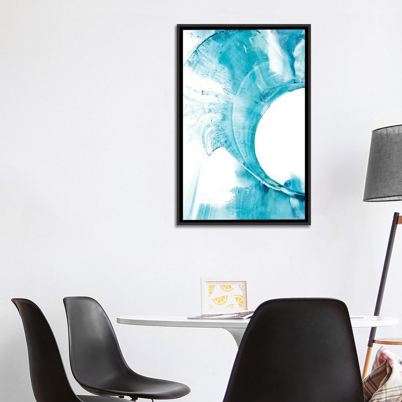 Reproduction d’art, "Aperture I" par Ethan Harper, H 40 po x l 26 po x P 1,5 po, Toile avec cadre noir, Pas de tapis