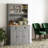 71" Tall Pantry Cabinet Freestanding Kitchen Cabinet-1360845510