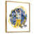 Toile avec cadre flottant or