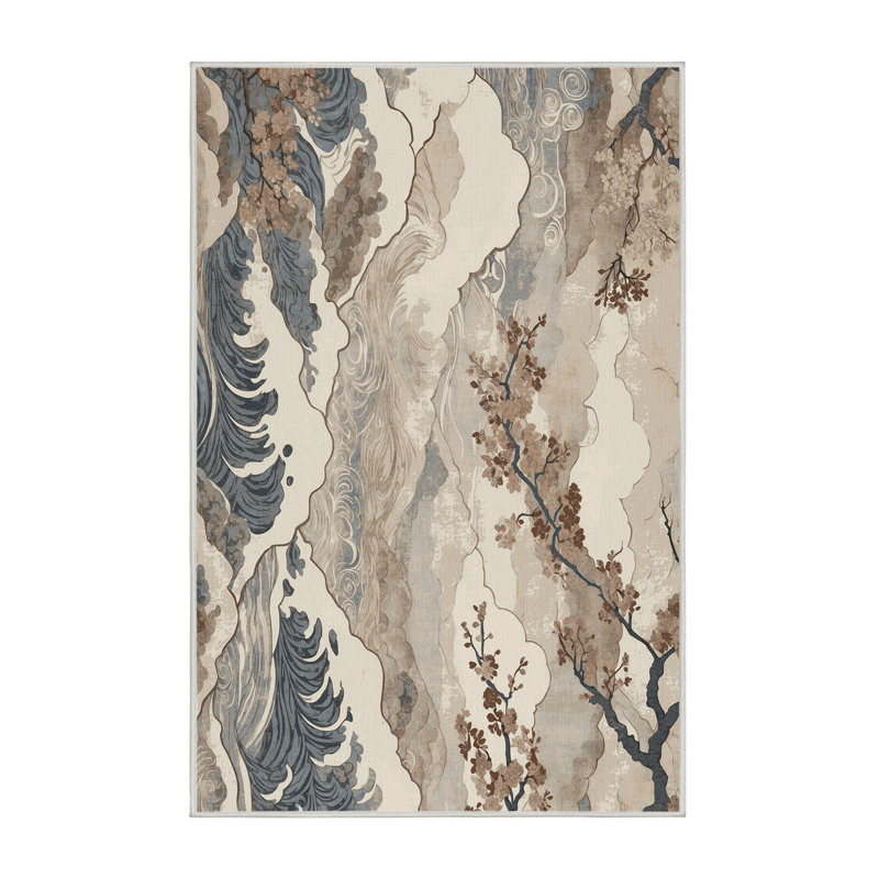 Blossom Tides Rug, Rectangle 8' x 12'