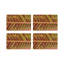 Tropical Leaf Vegan Leather Rectangle Pebble Placemat-1796008001