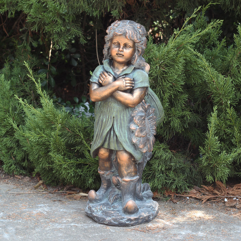 Statue de jardin fée en magnésium