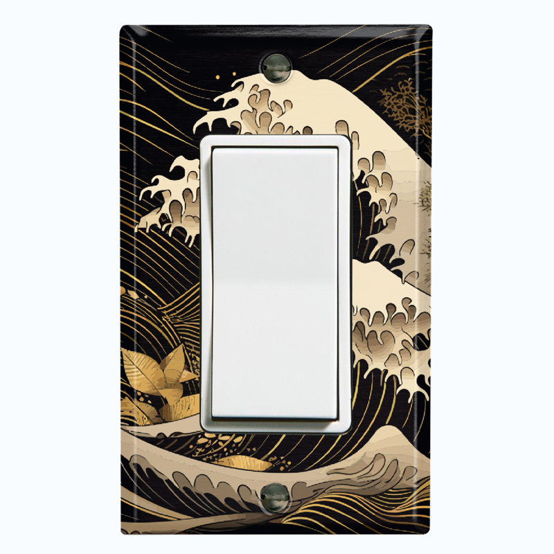 Plaque murale standard Black Rock Waves