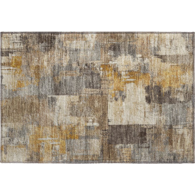 Premium Machine Washable Mayfield AMF2069 Abstract Rug