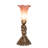 13" High Pink Tiffany Pond Lily Twin Cherub Accent Lamp-17109940