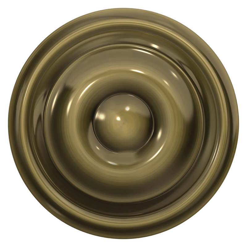 Georgian Passage Knob Hall and Closet Lock, Antique Brass