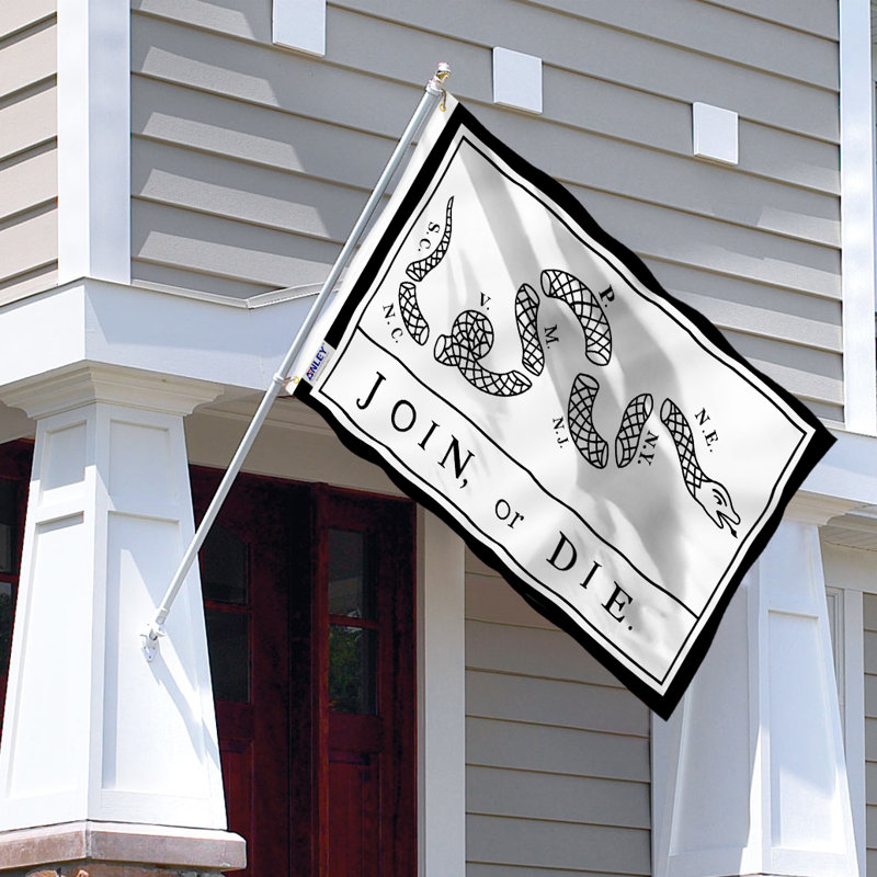 Drapeau de maison 36 "x 60", Gris / Noir
