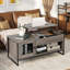 Table basse traîneau extensible avec rangement Geryon