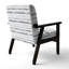Fauteuil d'appoint rayé gris et blanc-2132953180