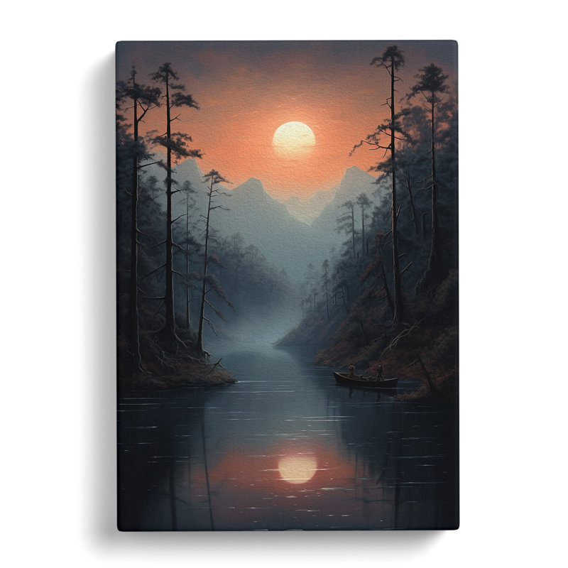 Lake Tachisme - Wrapped Canvas, 76cm H x 50cm W x 3cm D