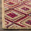 Tapis géométrique en jute / denim tissé à la main Adilynn-1444585006