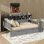 Lit de jour en bois avec tablettes de rangement, lit fonctionnel-1783237857