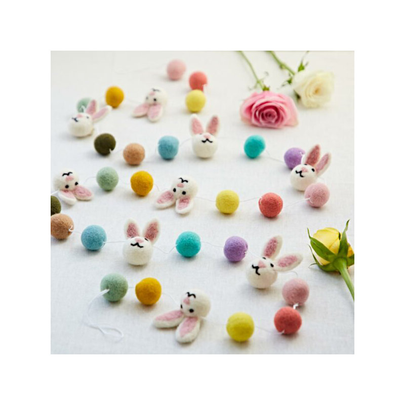 Felt Bunny Garland
