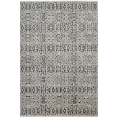 Lindstra Oriental Area Rug in Warm Gray