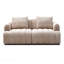 Canapé modulaire moderne, 4 places, canapé en tissu d'ameublement en velours chenille pour petit salon