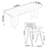 Solid Wood Top Double Pedestal Dining Set-99378220