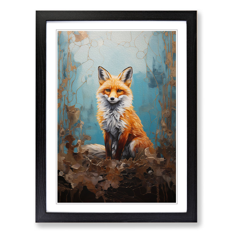 Single Picture Frame Print on Wood, Black Framed, 64cm H x 46cm W