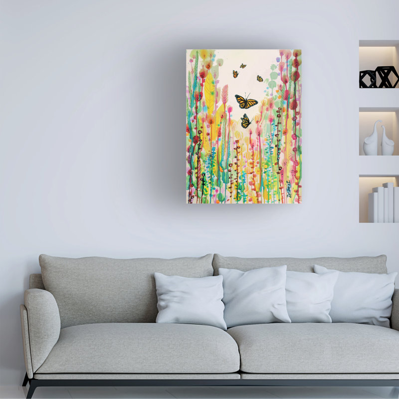 Sylvie Demers, art sur toile «Cette cage et un cocon», H 47 po x l 35 po