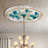 White Oval Cherub Ceiling Medallion 42.75in