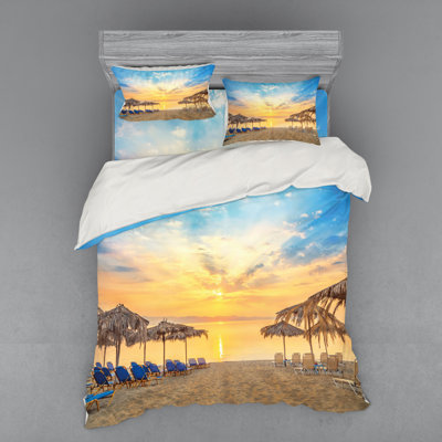 Summer Coastal Duvet Cover
