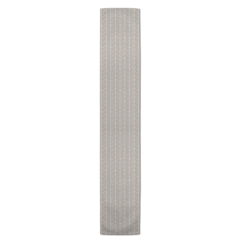 Nalston Dotted Diamond Table Runner, 72" x 16", Khaki, Geometric