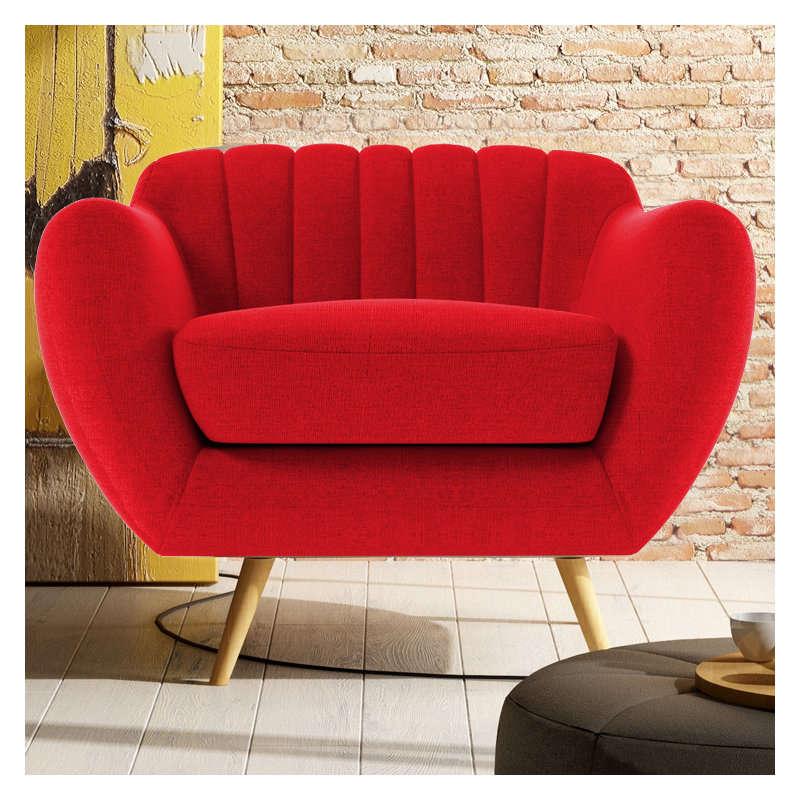 Katharine Upholstered Armchair, Ibiza Red