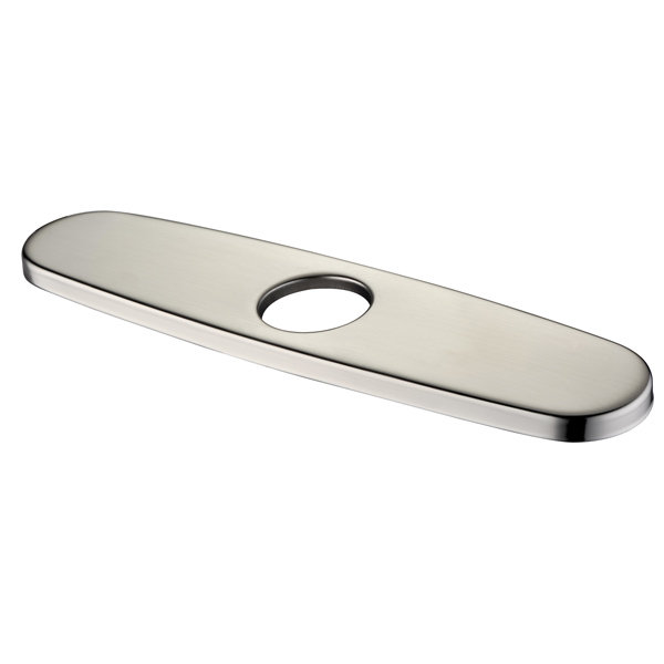 Trova Kitchen Faucet Cover Plate, Brushed Nickel