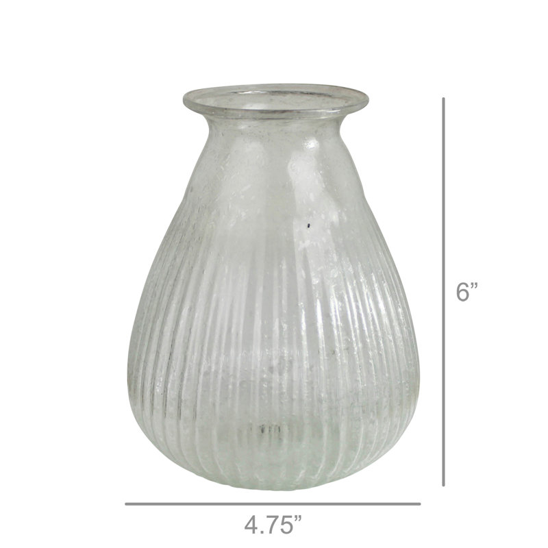 Vase de table Asif, H 6 po x l 4,75 po x P 4,75 po
