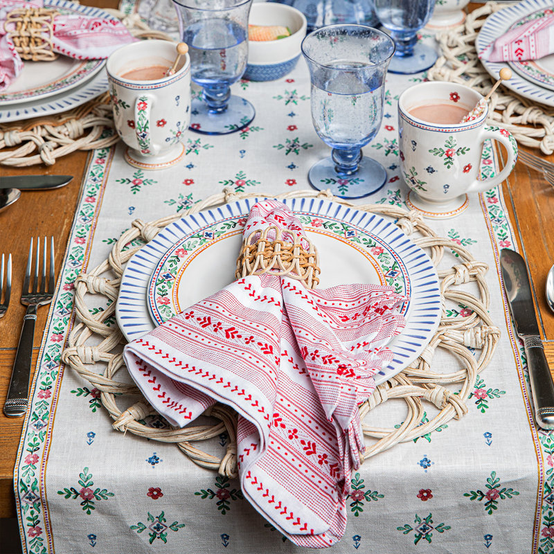 Provence Rattan Napkin Ring, Whitewash