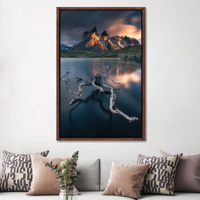 Torres Del Paine by Karol Nienartowicz - Floater Frame Print on Canvas