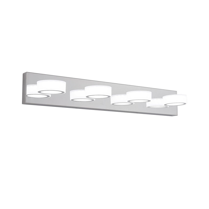 Miroir de salle de bain moderne et minimaliste, Chrome