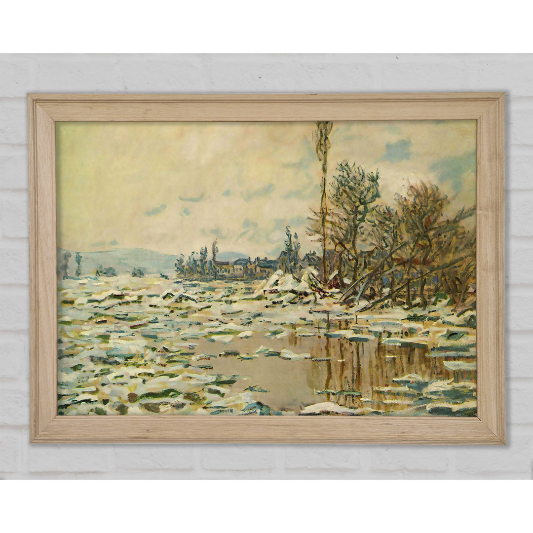 Monet Break Up Of Ice - Einzelner Bilderrahmen Kunstdrucke