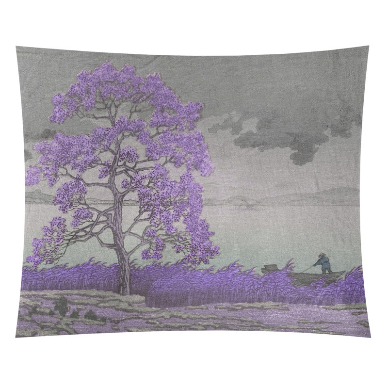 Tapisserie murale Magallanes Rain Over the Shore, H 107,5 po x l 91 po, Mauve