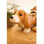  Pot en céramique Basset Hound - rangement décoratif pour chien - hauteur 7 po