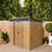Durable 4X8Ft Resin Outdoor Storage Shed With Metal Foundation Frame, Padlock Sliding Doors,Weather-Resistant, Rust-Proof Garden Shed