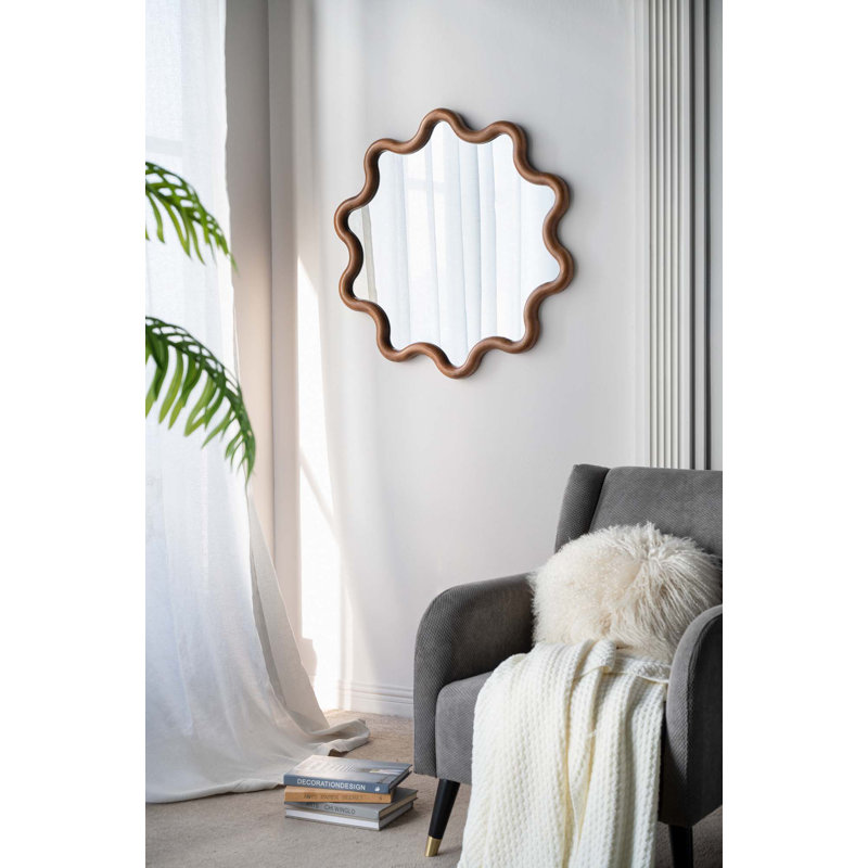 Jamesena Solid Wood Wall Mirror